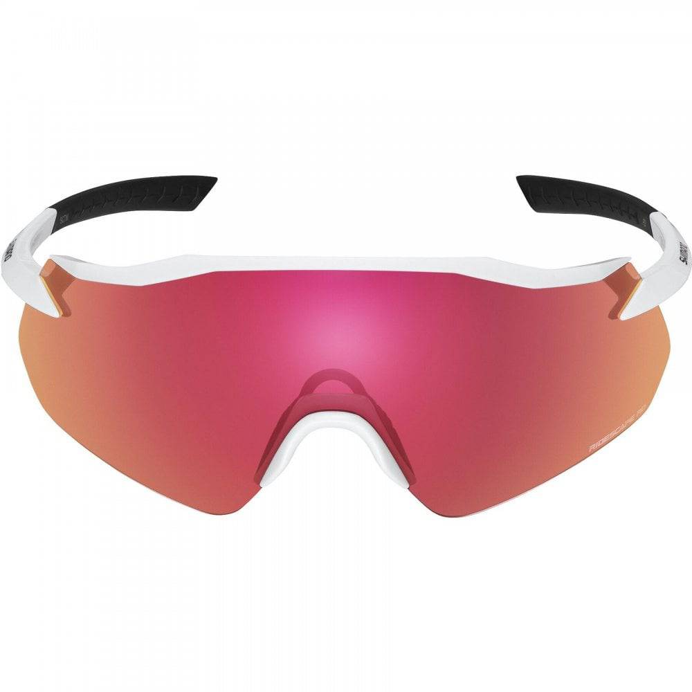 Shimano Equinox cycling glasses with interchangeable UV400 lenses and sleek sports eyewear design.