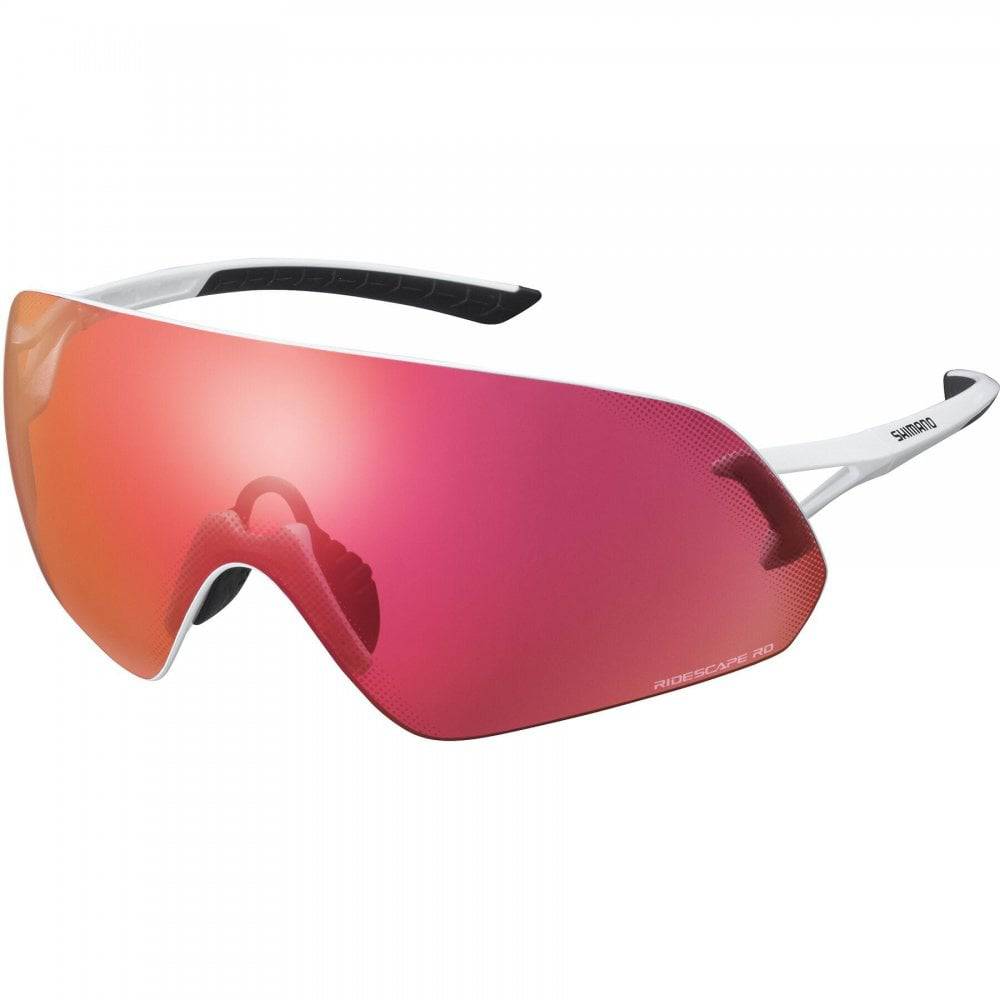Shimano Aerolite Panoramic Cycling Glasses with RIDESCAPE™ lens technology, lightweight sports eyewear for cyclists.