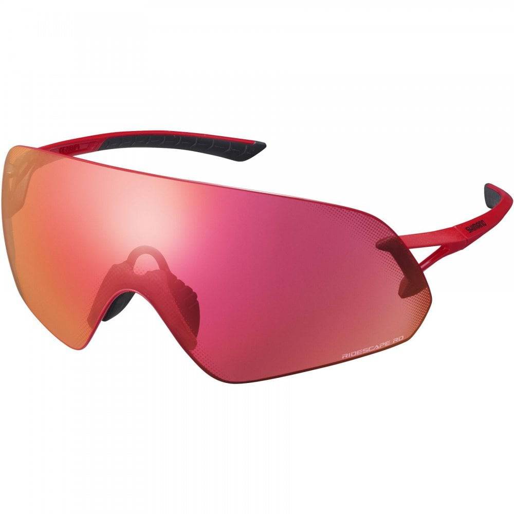 Shimano Aerolite Panoramic Cycling Glasses with RIDESCAPE™ Lens Technology, featuring sleek design and clear, wide-angle vision.