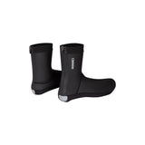 Madison Flux waterproof open sole overshoes for mountain bike shoes, showing black, lightweight, weather-resistant cycling footwear.