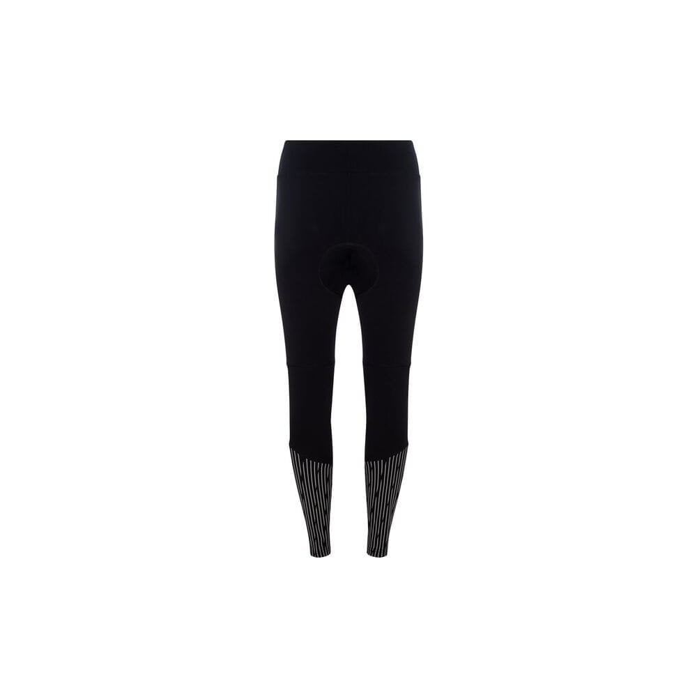 Madison men's thermal bib tights for cycling with antibacterial pad, featuring a close-up of the padded seat and thermal fabric.