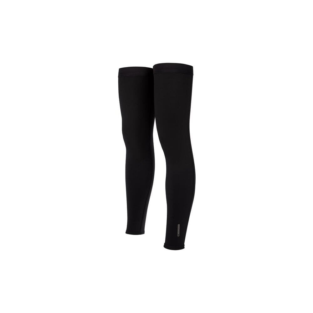 Madison DTE Stellar Tech Isoler thermal leg warmers with water-resistant DWR coating, designed for outdoor cold weather activities.