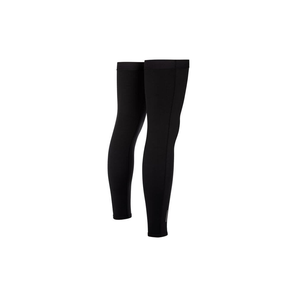Madison DTE Stellar Tech Isoler thermal leg warmers with water-resistant DWR coating, designed for cold weather outdoor activities.