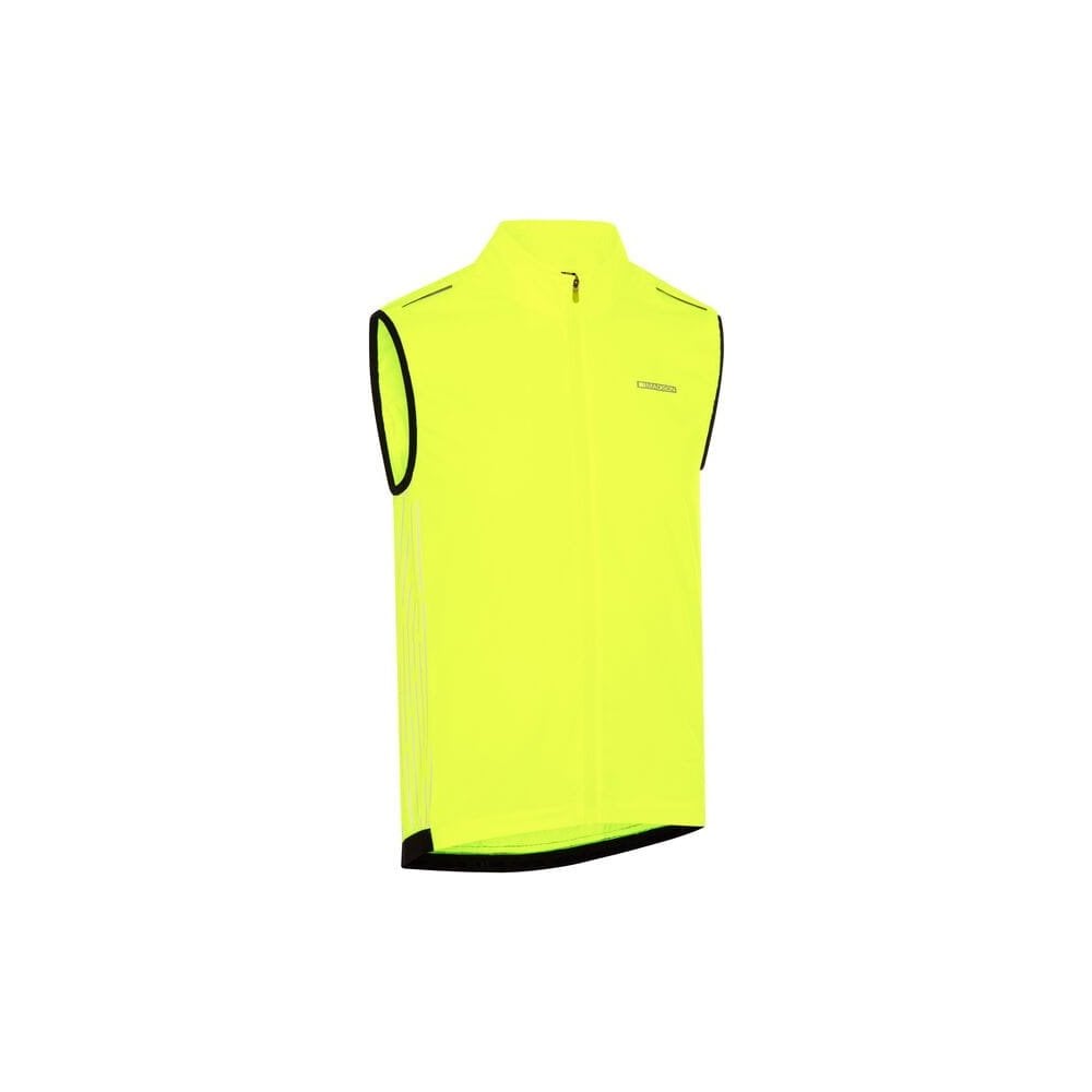 Madison Stellar reflective windproof men's gilet vest for outdoor activities, featuring high visibility and lightweight design.