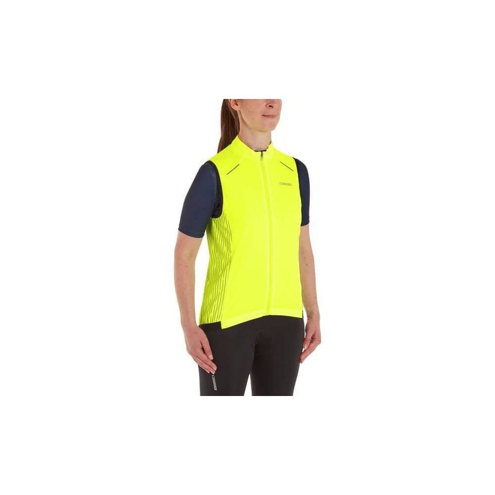Madison Stellar reflective windproof women's gilet vest with pockets and ventilation, suitable for outdoor activities.