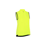 Madison Stellar Reflective Windproof Women's Gilet vest with pockets and ventilation, suitable for outdoor activities, shown on a model.