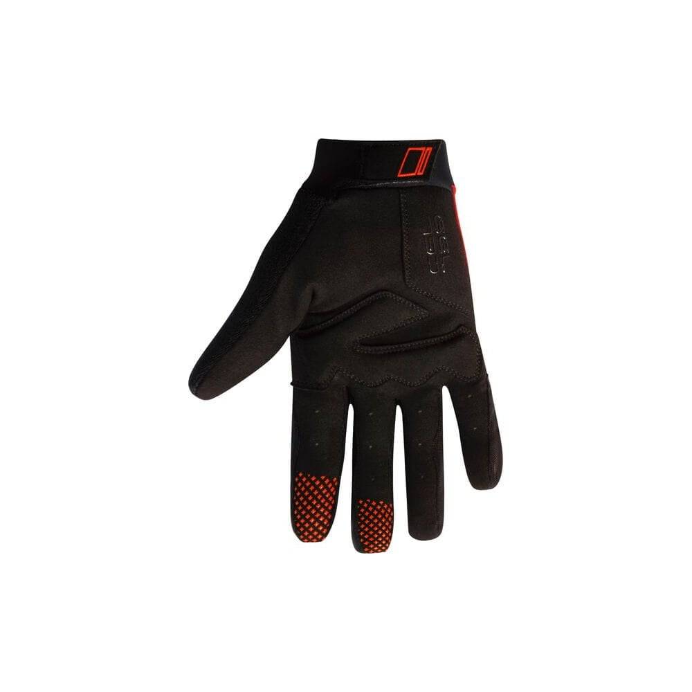 Madison Zenith MTB gloves with padded knuckles, silicone grippers, and adjustable cuff for cycling comfort and protection.