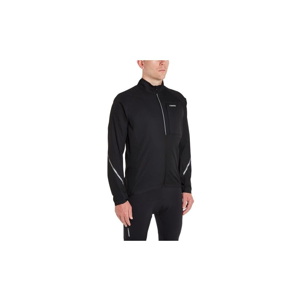 Madison men's packable cycling jacket with windproof and water-resistant features, shown in a compact, lightweight design.