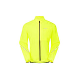Madison men's packable cycling jacket with windproof and water-resistant features, shown folded and ready to wear.