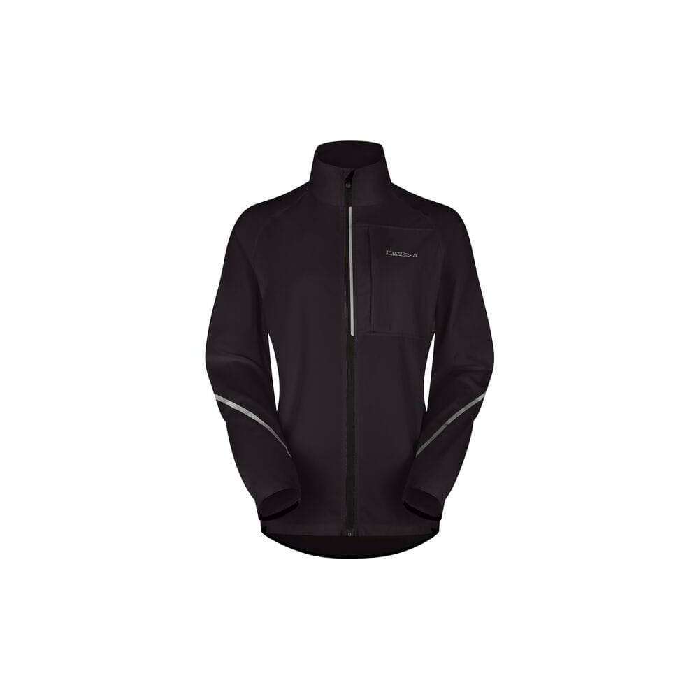 Madison women's packable cycling jacket with reflective details and ventilation, lightweight waterproof outdoor clothing