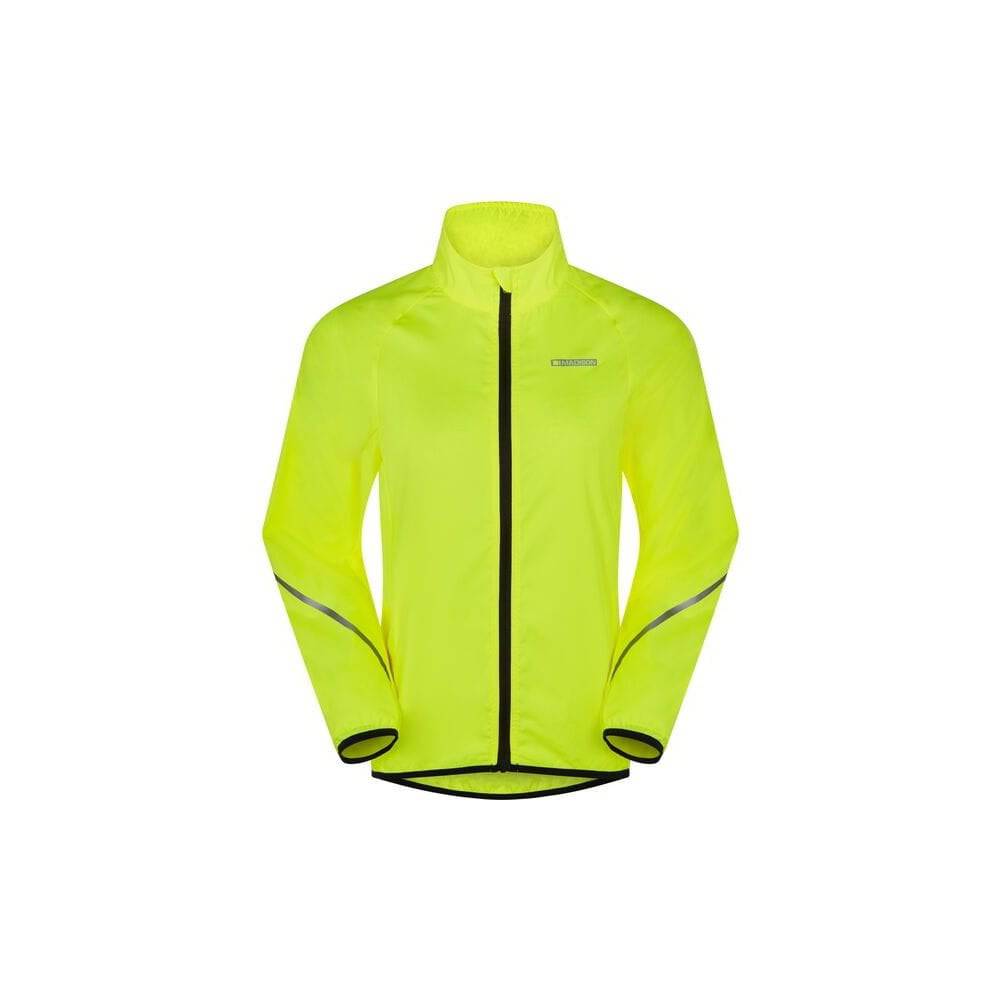 Madison youth packable jacket with reflective details and stow pouch, lightweight and suitable for outdoor activities.