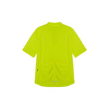 Madison men's short sleeve cycling jersey with rear pockets, reflective inserts, lightweight fabric, and vibrant color for cycling.