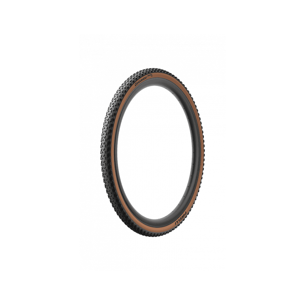 Pirelli Cinturato Gravel S Classic tan 700x40c tubeless-ready tyre with SpeedGRIP TechWALL for gravel biking.