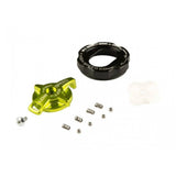 DVO Damper Knob and Detent Kit for Onyx SC 2022 rear shock upgrade, showing metal components and adjustment knobs.