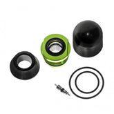 DVO Jade rear shock seal and repair kit for suspension maintenance, showing components and seals for shock absorber repair.