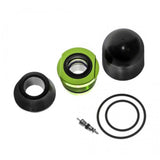DVO Jade rear shock seal and repair kit for suspension maintenance, showing components and seals for shock absorber repair.