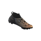 Shimano RX8R gravel cycling shoes with BOA Li2 dial fit system, black textile upper, and durable sole for off-road riding.