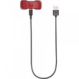 Lazer Universal Rechargeable LED helmet light attached to a helmet, providing visibility and safety for cycling.