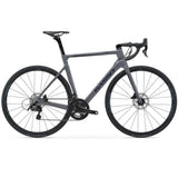 Basso Astra 2021 road bike with dark grey frame, Ultegra 11-speed groupset, hydraulic disc brakes, and sleek design.