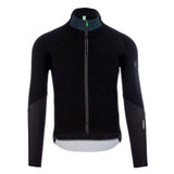 Q36.5 Long Sleeve Hybrid Que X cycling jersey, windproof and breathable performance clothing, shown in a close-up view
