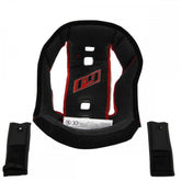 Bell Full 9 helmet cheek pads replacement spares, shown in black foam with fabric lining for helmet comfort and fit.