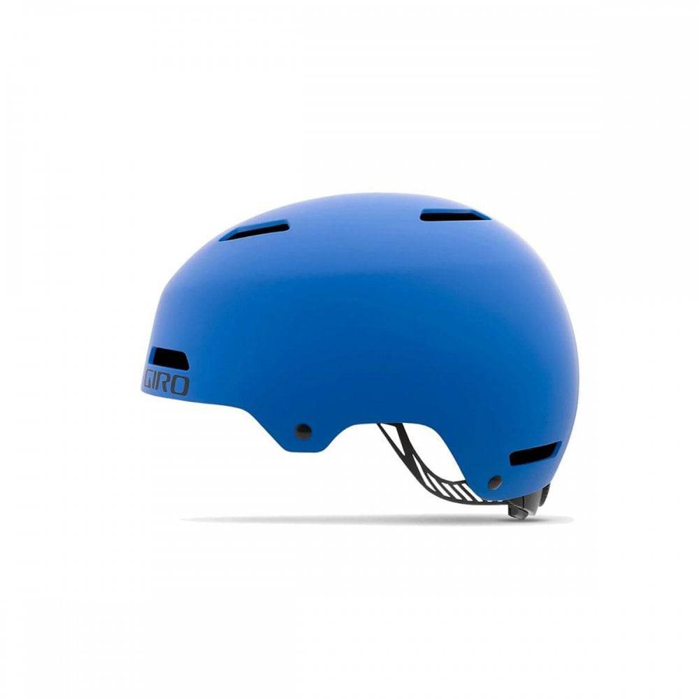 Giro Dime FS youth junior helmet with adjustable fit and ventilation, shown from the front with multiple vents and a secure strap