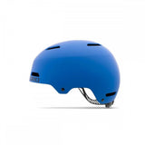 Giro Dime FS youth junior helmet with adjustable fit and ventilation, shown from the front with multiple vents and a secure strap
