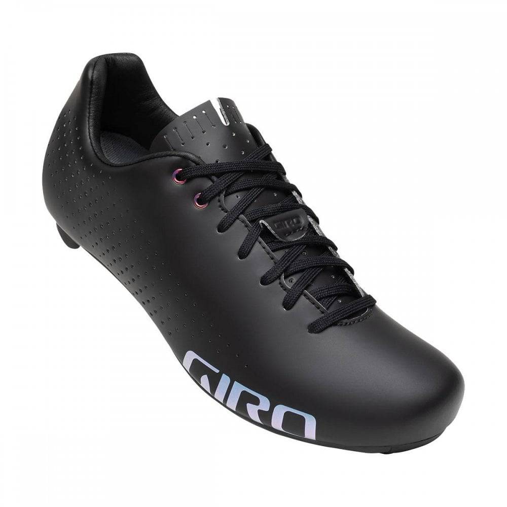 Giro Empire Women's Road Cycling Shoes in black, size 38.5, with adjustable fit and sleek design for cycling.