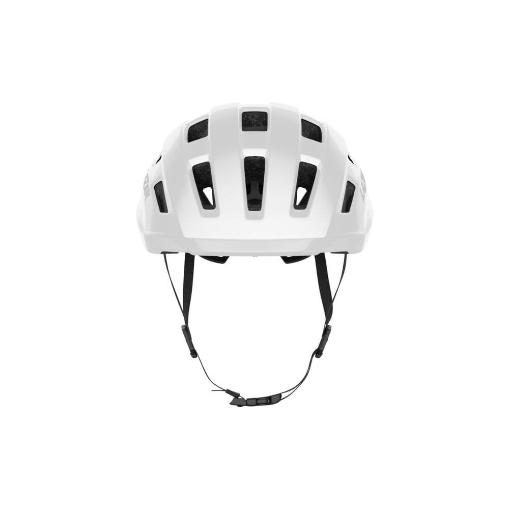 Lazer Tempo KinetiCore helmet with adjustable fit, LED light mount, unisex design, shown from the front with ventilation details.