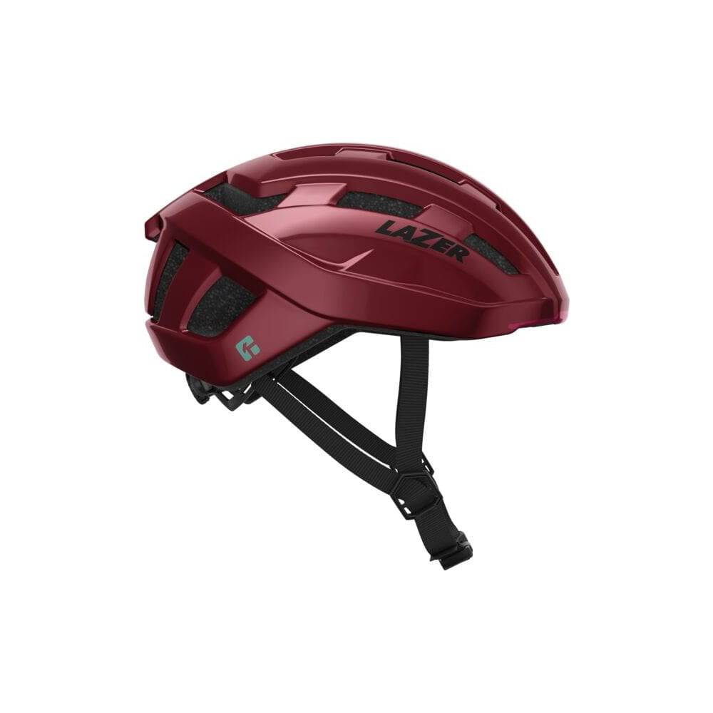 Lazer Tempo KinetiCore unisex helmet with adjustable fit and LED light mount, designed for cycling safety and comfort.