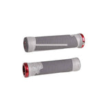 ODI AG2 V2.1 MTB lock-on grips with ultra-soft compound and aluminum ends, designed for mountain bike handlebars.