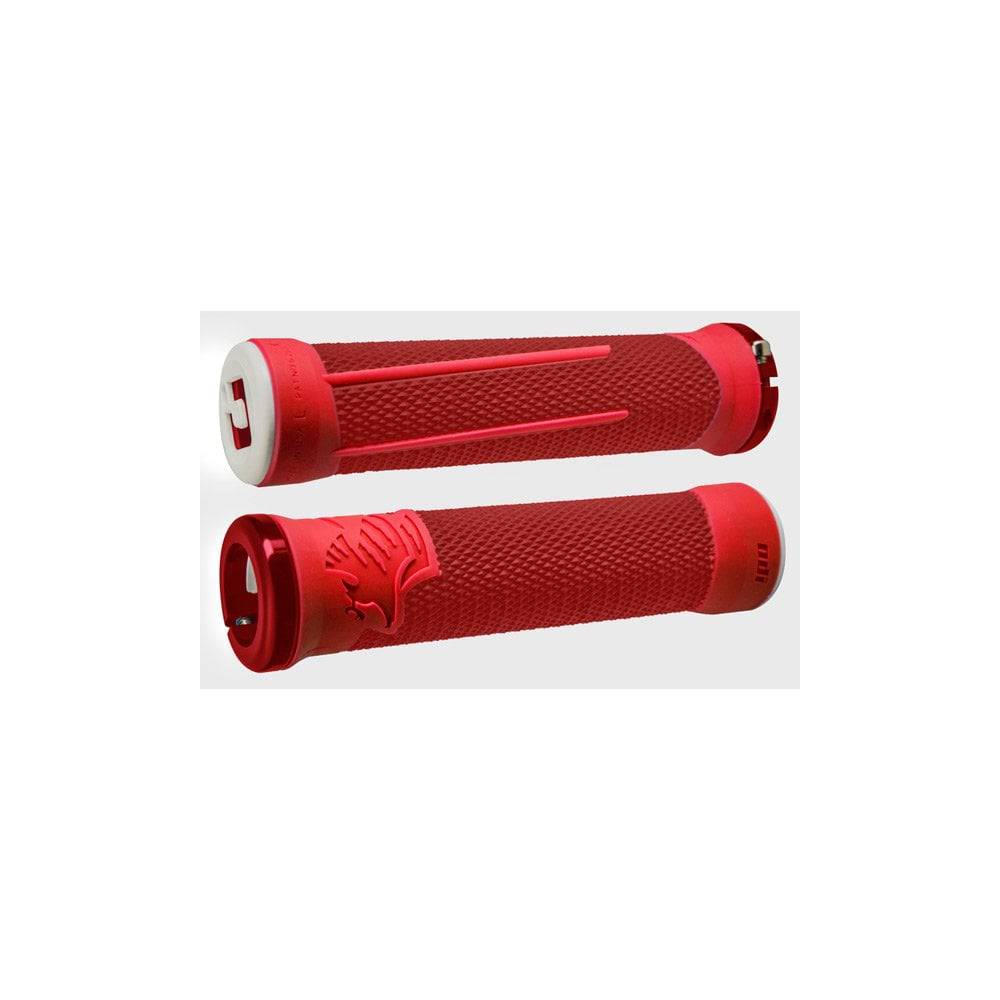 ODI AG2 V2.1 MTB lock-on grips with ultra-soft compound and aluminum end caps for enhanced control and durability.