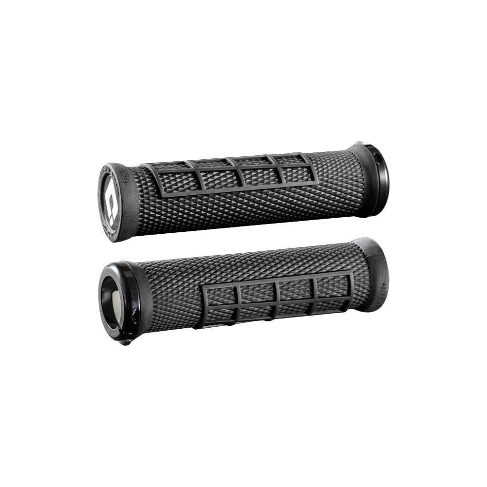 ODI Elite Flow MTB lock-on grips with targeted padding and enhanced traction for mountain biking comfort and control.