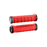ODI Elite Pro MTB lock-on grips with ergonomic design and durable ends for comfortable, secure mountain biking handlebar control.