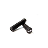 ODI Longneck Pro Soft BMX and scooter grips with push-in end plugs, featuring ergonomic design for comfortable riding.