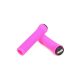 ODI Longneck Pro Soft BMX and scooter grips with push-in end plugs, featuring ergonomic design for comfortable handling.