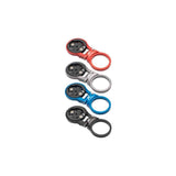 K-Edge adjustable Garmin stem mount in black anodized finish, compatible with Edge and Forerunner cycling computers.