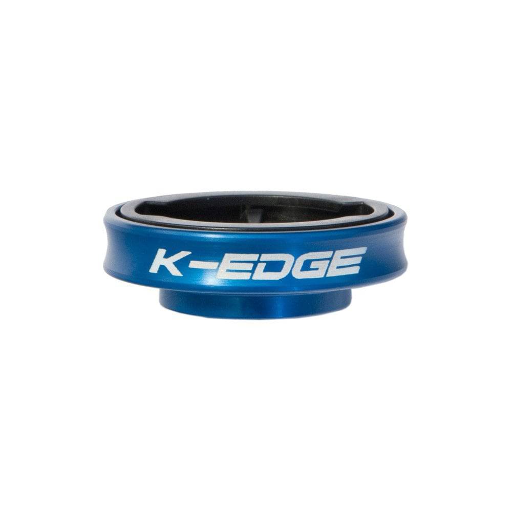 K-Edge Garmin Gravity Cap Mount for Edge 1000 and 1/4 Turn computers, cycling accessories, black mount with secure grip
