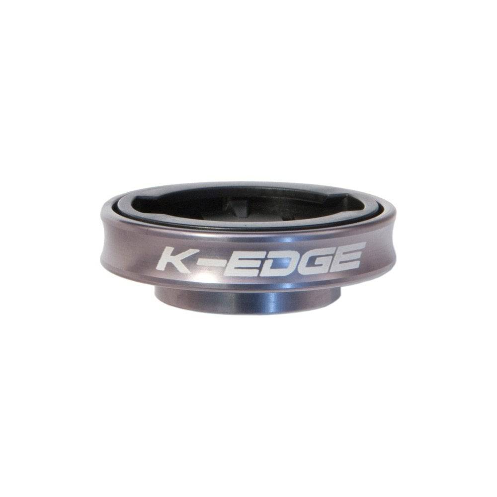 K-Edge Garmin Gravity Cap Mount accessory for Edge 1000 and quarter-turn computers, designed for secure bike computer attachment.