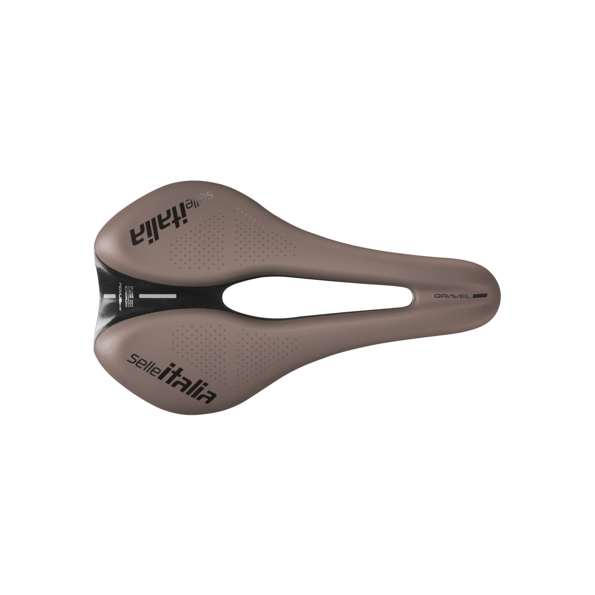 Selle Italia Novus Boost Evo TM Superflow gravel bike saddle with ergonomic design for comfort and performance.