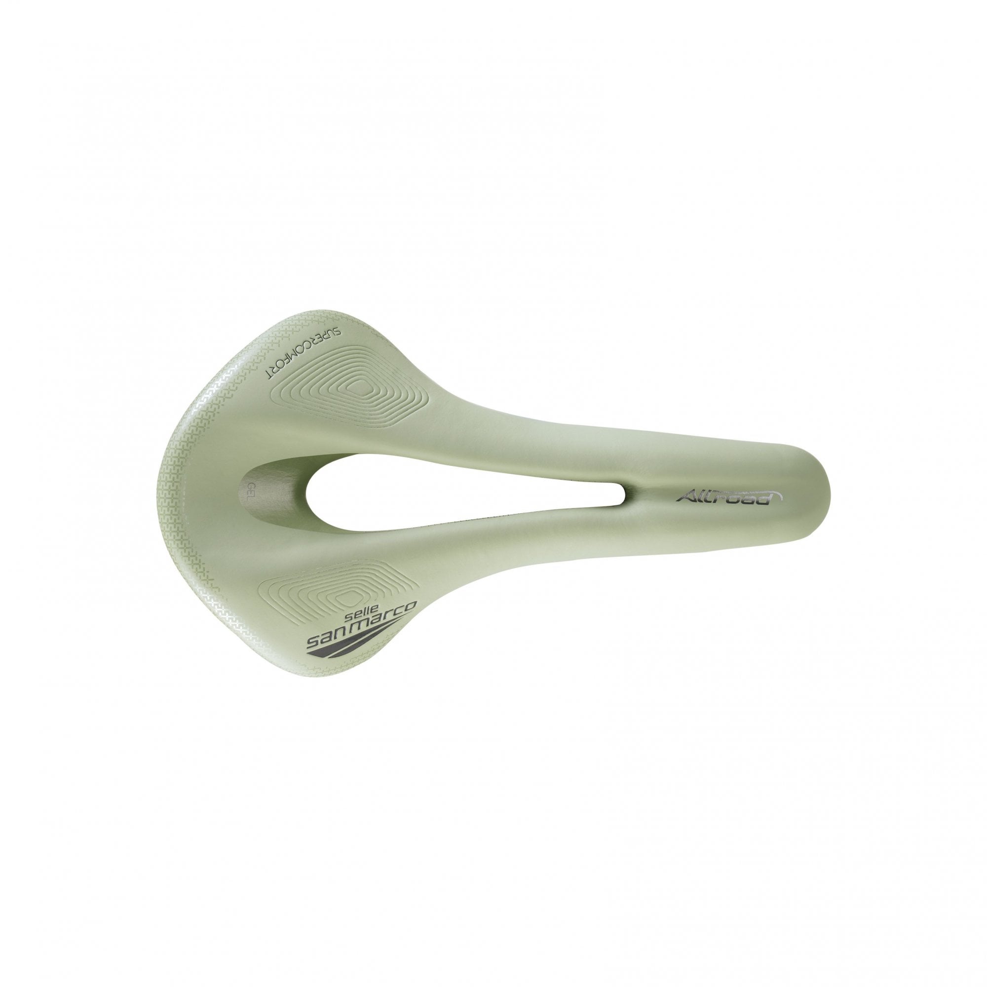 Selle San Marco Allroad Supercomfort racing saddle for gravel and bikepacking bikes, featuring ergonomic design and durable materials.
