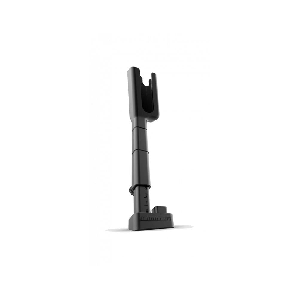 All Mountain Style black adjustable bike kickstand on road and gravel bike, versatile bike accessories for stability and support.