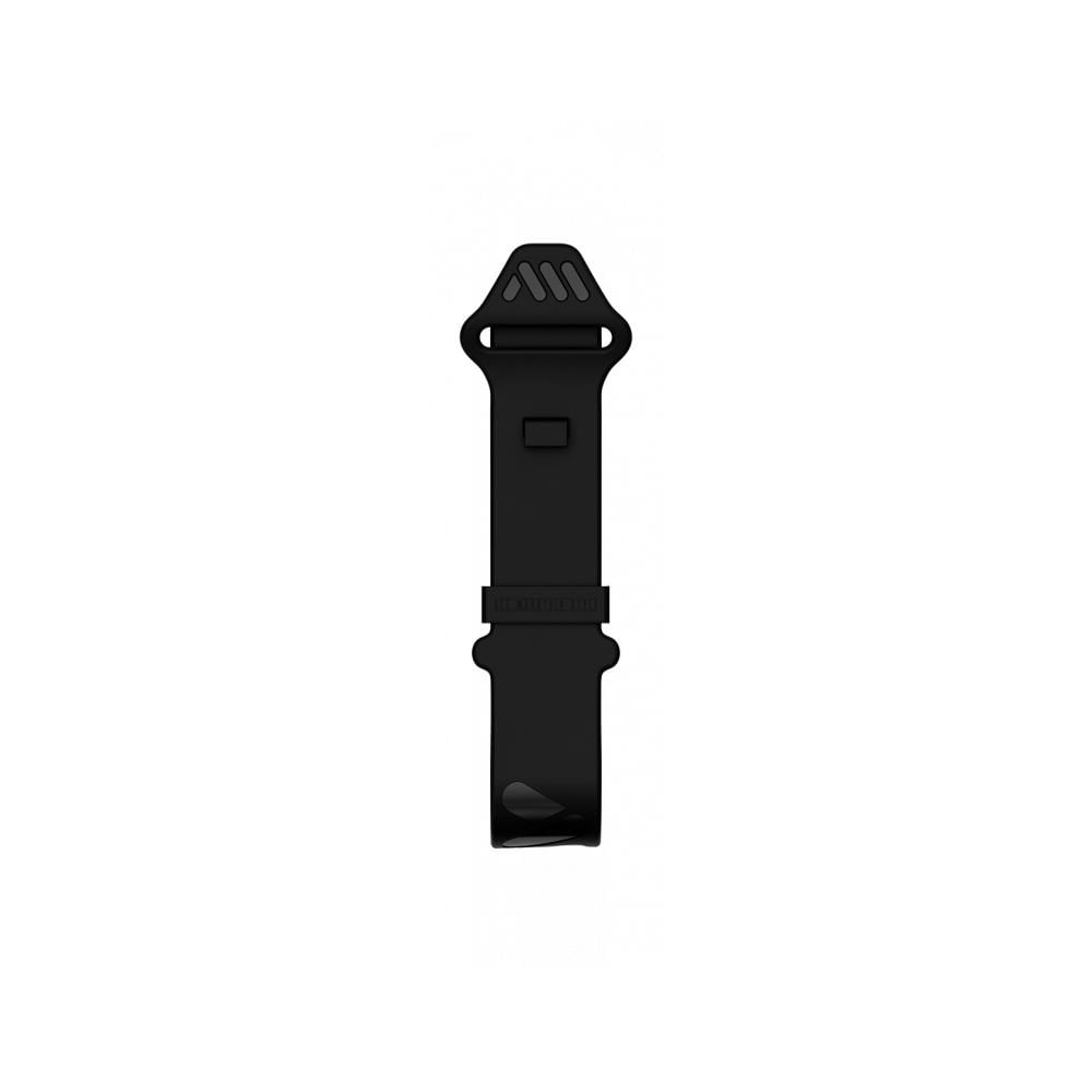 All Mountain Style OS silicone strap tube repair component for bike frames, shown in black with flexible silicone material.