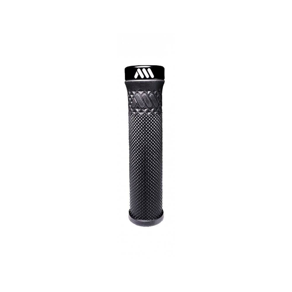 All Mountain Style Cero grips with dual pattern and dual density for mountain bike handlebars, featuring textured rubber for grip.