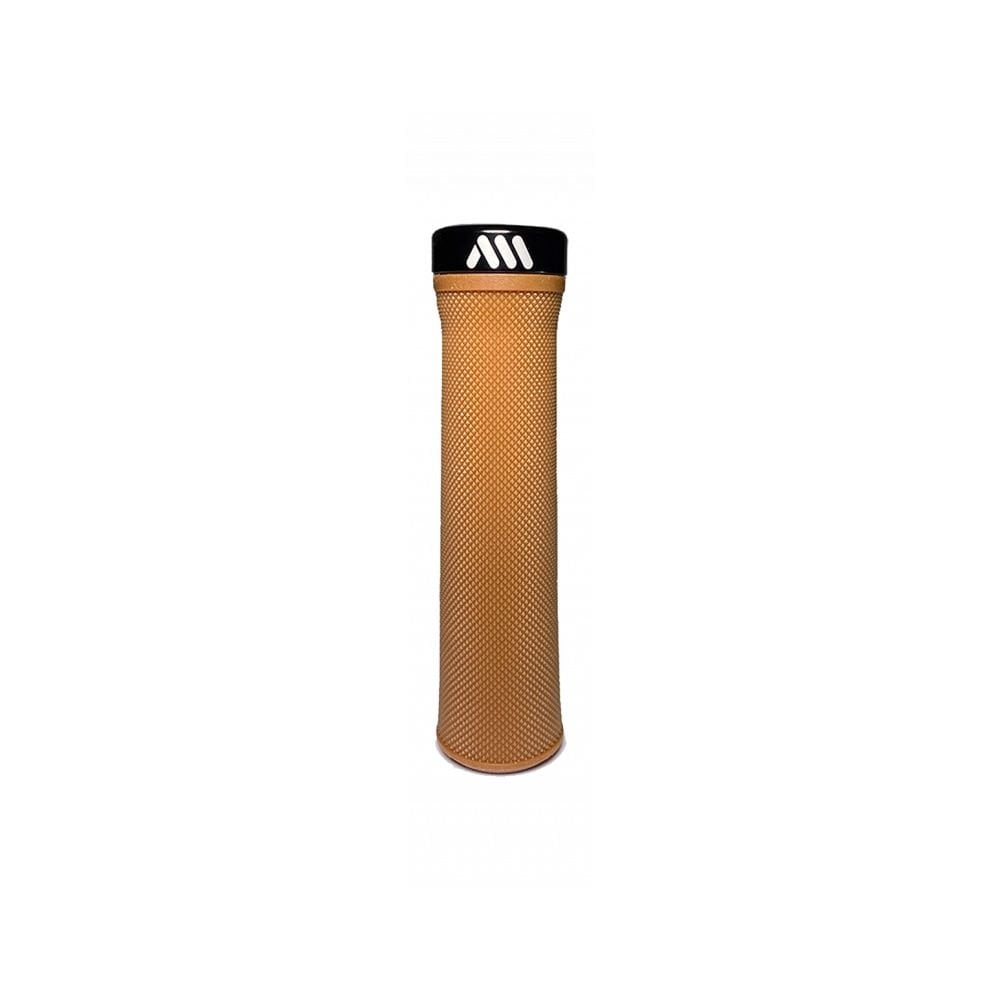 All Mountain Style Berm MTB grips with tapered design and locking collar, mountain bike handlebar components.