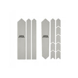 All Mountain Style frame guard stickers for gravel and road bikes, providing protection with colorful, durable accessories.