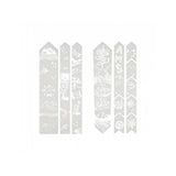 All Mountain Style frame guard stickers for gravel and road bikes, featuring protective accessories with colorful designs.