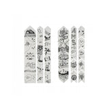 All Mountain Style frame guard stickers for gravel and road bikes, protective accessories with colorful graphics on a bike frame.