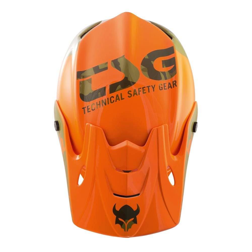 TSG Staten full face helmet replacement visor with screws, clear protective shield for motorcycle or bike safety gear.
