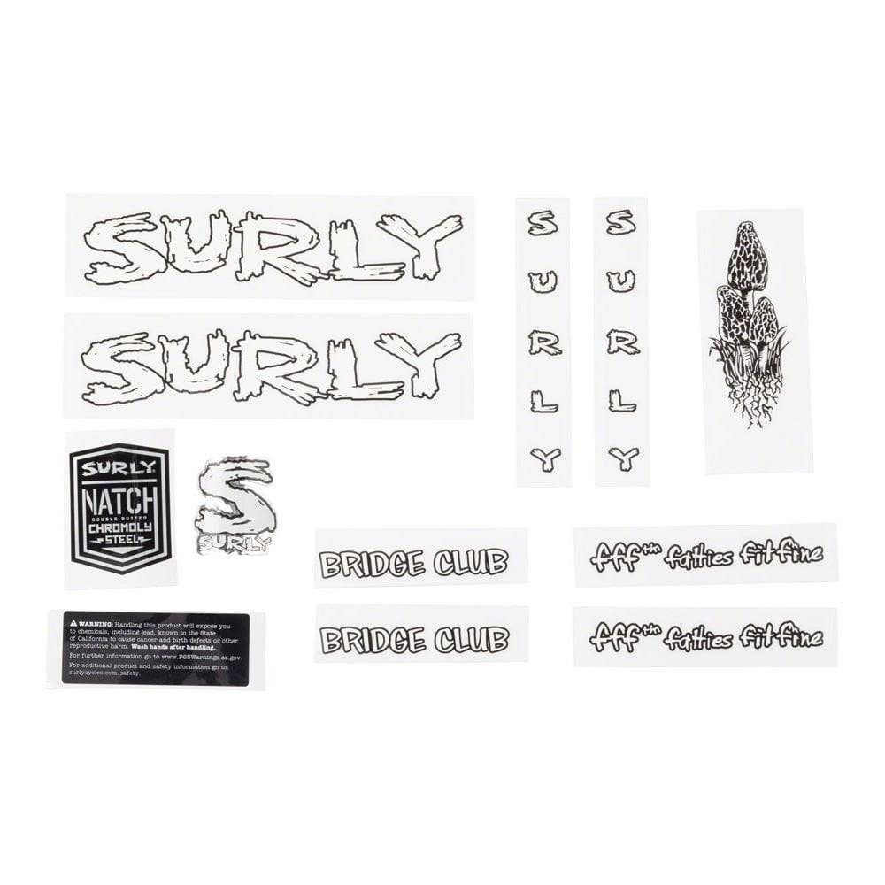 Surly frame and hub adaptor with headbadge, bike component for bike frames, spares, and accessories, showing metal parts and branding.